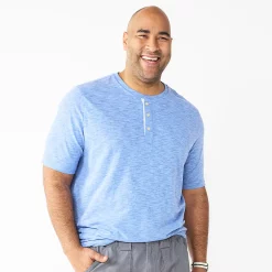 Big & Tall Sonoma Goods For Life® Classic-Fit Henley 12 Big & Tall Sonoma Goods For Life® Classic-Fit Henley -Clearance Sales Store 5241683 Blue