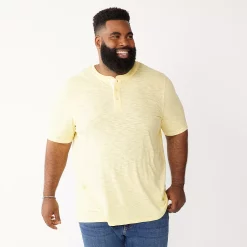 Big & Tall Sonoma Goods For Life® Classic-Fit Henley 11 Big & Tall Sonoma Goods For Life® Classic-Fit Henley -Clearance Sales Store 5241683 Yellow