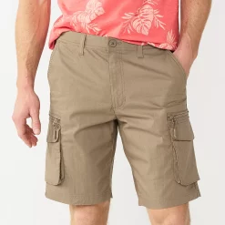 Men's Sonoma Goods For Life® 10-Inch Outdoor Flexwear Cargo Shorts -Clearance Sales Store 5242921 Khaki