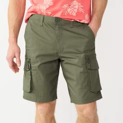 Men's Sonoma Goods For Life® 10-Inch Outdoor Flexwear Cargo Shorts -Clearance Sales Store 5242921 Olive