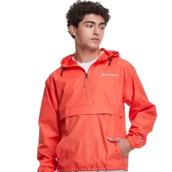 Men's Champion® Packable Jacket -Clearance Sales Store 5243966 Poppy Orange