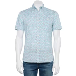 Men's Croft & Barrow® Slim-Fit Performance Woven Button-Down Shirt 22 Men's Croft & Barrow® Slim-Fit Performance Woven Button-Down Shirt -Clearance Sales Store 5256596 Blue Hibiscus