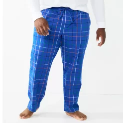 Big & Tall Sonoma Goods For Life® Brushed Poplin Sleep Pants -Clearance Sales Store 5265720 Windowpane