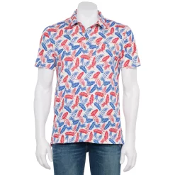 Men's Sonoma Goods For Life® Supersoft Lightweight Polo -Clearance Sales Store 5267619 Americana Leaf