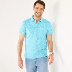 Men's Sonoma Goods For Life® Supersoft Lightweight Polo -Clearance Sales Store 5267619 Blue Waves