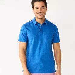 Men's Sonoma Goods For Life® Supersoft Lightweight Polo -Clearance Sales Store 5267619 Denim