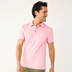 Men's Sonoma Goods For Life® Supersoft Lightweight Polo -Clearance Sales Store 5267619 Pink