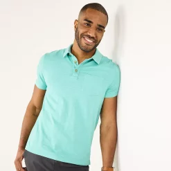Men's Sonoma Goods For Life® Supersoft Lightweight Polo -Clearance Sales Store 5267619 Teal