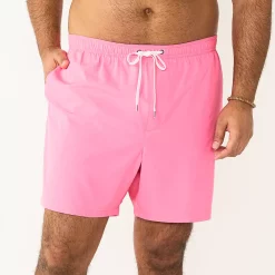 Men's Big & Tall Sonoma Goods For Life® Solid Swim Trunks