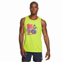 Men's Nike Dri-FIT Graphic Training Tank Top -Clearance Sales Store 5274409 Atomic Green