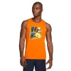 Men's Nike Dri-FIT Graphic Training Tank Top -Clearance Sales Store 5274409 Magma Orange