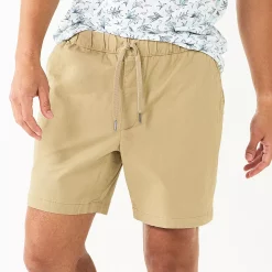 Men's Sonoma Goods For Life® Pull-On 7-inch Shorts -Clearance Sales Store 5346056 Khaki