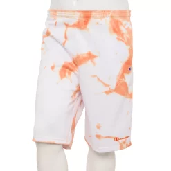 Big & Tall Champion® Tie-Dyed Fleece Shorts -Clearance Sales Store 5358340 White Orange