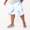Big & Tall Champion® Tie-Dyed Fleece Shorts -Clearance Sales Store 5358340 White Royal