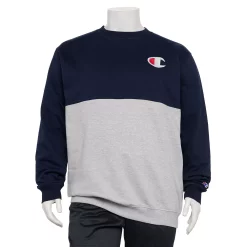Big & Tall Champion® Colorblock Sweatshirt -Clearance Sales Store 5358419 Navy Heather