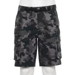 Men's Sonoma Goods For Life® Belted Outdoor Cargo Shorts -Clearance Sales Store 5464705 Black Camo