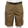 Men's Sonoma Goods For Life® Belted Outdoor Cargo Shorts 2 Men's Sonoma Goods For Life® Belted Outdoor Cargo Shorts -Clearance Sales Store 5464705 Dark Khaki