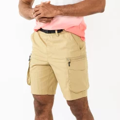 Men's Sonoma Goods For Life® Belted Outdoor Cargo Shorts -Clearance Sales Store 5464705 Khaki