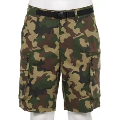 Men's Sonoma Goods For Life® Belted Outdoor Cargo Shorts -Clearance Sales Store 5464705 Olive Camo