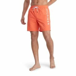 Men's Tommy Hilfiger Logo 7-inch Swim Trunks -Clearance Sales Store 5471318 Rose