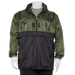 Big & Tall Champion® Collegiate Anorak Jacket -Clearance Sales Store 5475973 Olive Black