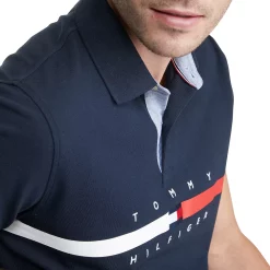Big & Tall Tommy Hilfiger Flag Logo Polo -Clearance Sales Store 5484151 ALT2