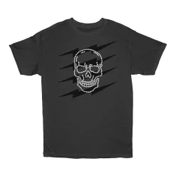 Big & Tall Patterned Graphic Tee -Clearance Sales Store 5499847 Gray Skull