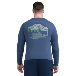 Men's Big & Tall IZOD Saltwater Graphic Tee -Clearance Sales Store 5500786 Sargasso Sea