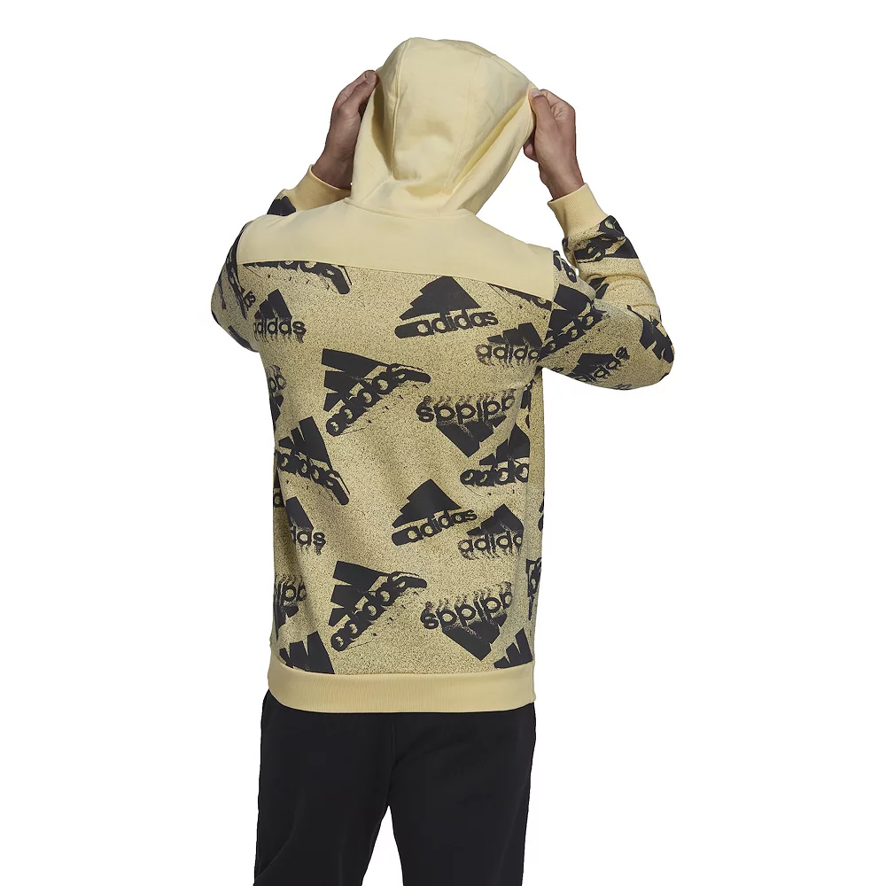 Men's adidas Essentials Brand Love Fleece Hoodie 7 Men's adidas Essentials Brand Love Fleece Hoodie - Image 5
