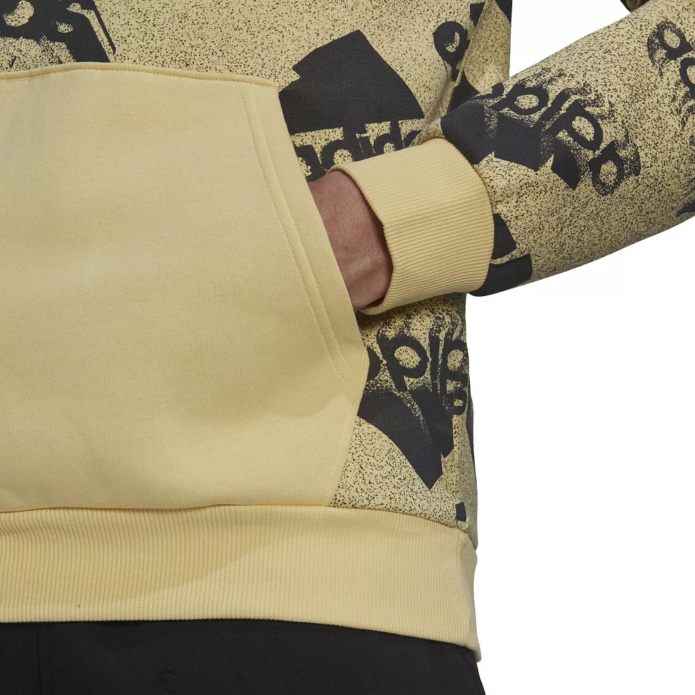 Men's adidas Essentials Brand Love Fleece Hoodie 8 Men's adidas Essentials Brand Love Fleece Hoodie - Image 6