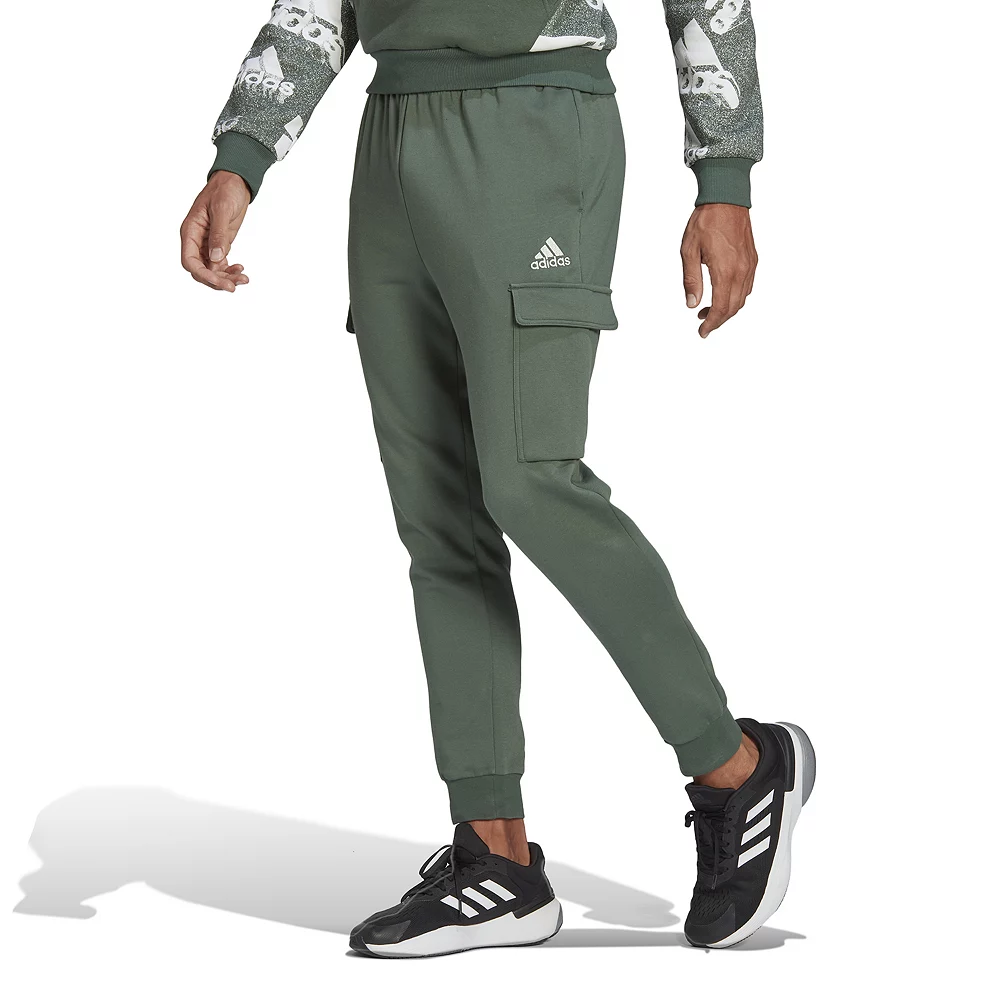 Men's adidas Essentials Tapered Fleece Cargo Pants 4 Men's adidas Essentials Tapered Fleece Cargo Pants - Image 2