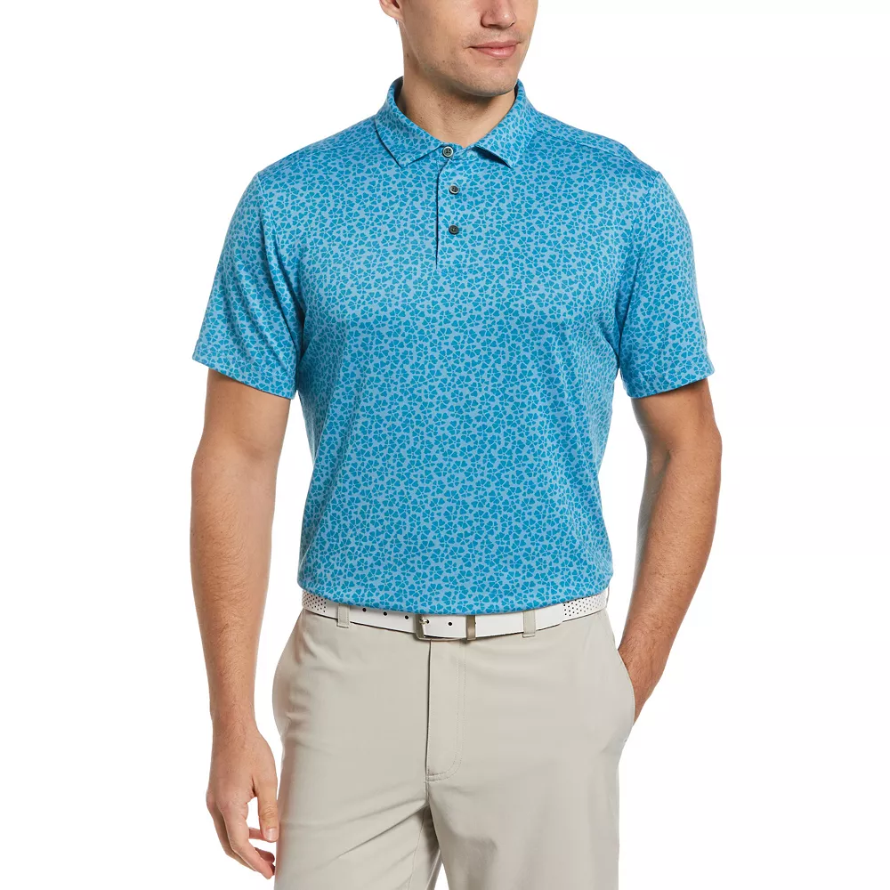 Men's Grand Slam Mini Foliage Printed Golf Polo 4 Men's Grand Slam Mini Foliage Printed Golf Polo - Image 2