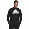 Men's adidas Essentials Brand Love Sweatshirt -Clearance Sales Store 5522016 Black