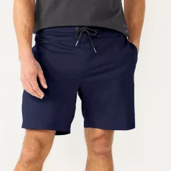 Men's Sonoma Goods For Life® 7" Flex-Wear Knit Jogger Shorts -Clearance Sales Store 5523380 Navy