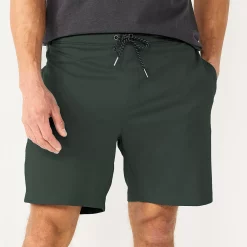 Men's Sonoma Goods For Life® 7" Flex-Wear Knit Jogger Shorts -Clearance Sales Store 5523380 Olive