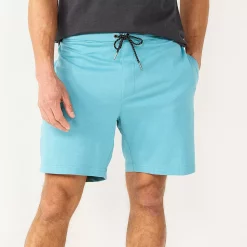 Men's Sonoma Goods For Life® 7" Flex-Wear Knit Jogger Shorts -Clearance Sales Store 5523380 Teal