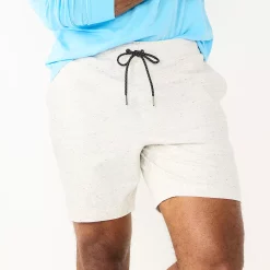Men's Sonoma Goods For Life® 7" Flex-Wear Knit Jogger Shorts -Clearance Sales Store 5523380 Textured White