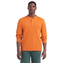 Men's IZOD Saltwater Jersey Henley Top -Clearance Sales Store 5528528 Rust