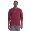Men's IZOD Saltwater Jersey Henley Top -Clearance Sales Store 5528528 Tawny Port