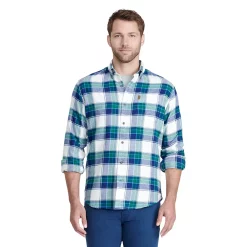 Men's IZOD Flannel Button-Down Shirt -Clearance Sales Store 5528844 Evergreen