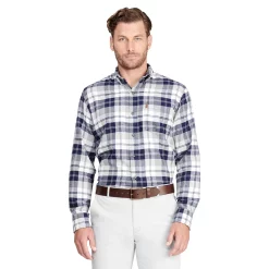 Men's IZOD Flannel Button-Down Shirt -Clearance Sales Store 5528844 Sharkskin