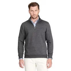 Men's IZOD Fleece Quarter-Zip Top -Clearance Sales Store 5532157 Carbon Htr