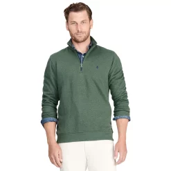Men's IZOD Fleece Quarter-Zip Top -Clearance Sales Store 5532157 Dark Ivy
