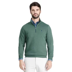 Men's IZOD Fleece Quarter-Zip Top -Clearance Sales Store 5532157 Green Gables