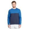Men's IZOD Crewneck Sweatshirt -Clearance Sales Store 5532691 Blue Block