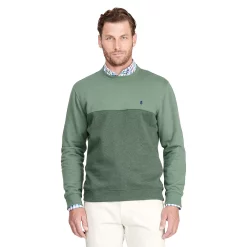 Men's IZOD Crewneck Sweatshirt -Clearance Sales Store 5532691 Dark Ivy Block