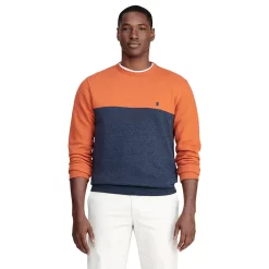 Men's IZOD Crewneck Sweatshirt -Clearance Sales Store 5532691 Orange Block