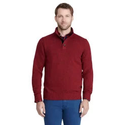 Men's IZOD Mockneck Quarter-Zip Sweater -Clearance Sales Store 5532721 Biking Red