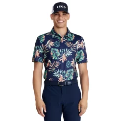Men's IZOD Printed Golf Polo -Clearance Sales Store 5532833 Peacoat