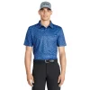 Men's IZOD Printed Golf Polo -Clearance Sales Store 5532845 Navy